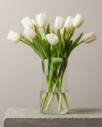 please keep everything but try again on the tulips in the vase